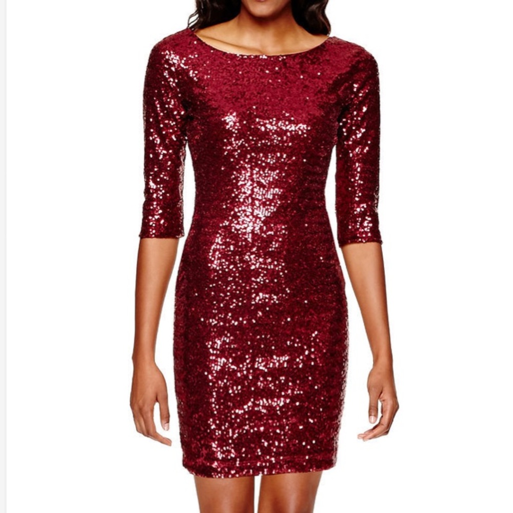 Crystal Doll Red Sequin Dress